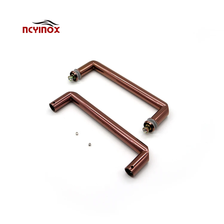 Handle for glass door in a sauna bath handle arc door painted
