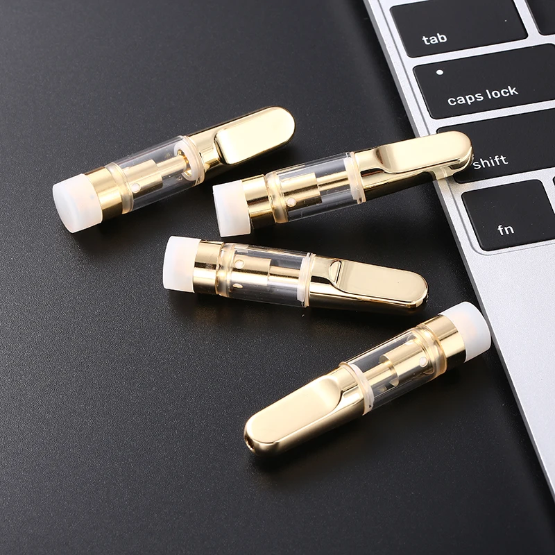 
Anti leaking G1 Gold cbd oil cartridge With 0.5ml/1.0ml Capacity Used For 60%-95% CBD Thick Extracts Oil 