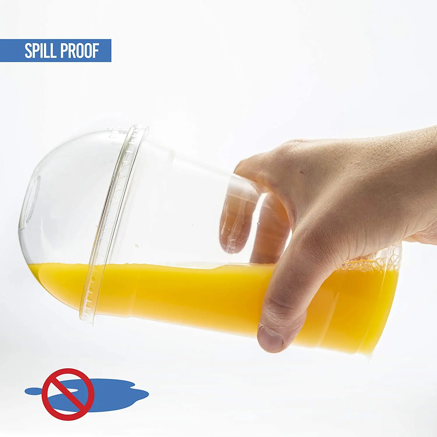 Custom Logo PP Printed Reusable 16 OZ Disposable Plastic Cup Clear Plastic Smoothie Cups With Lids For Wholesale