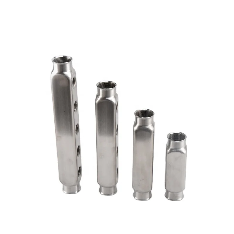 H2007 Series 2-12 Ways Stainless Steel Collectors For Floor Heating
