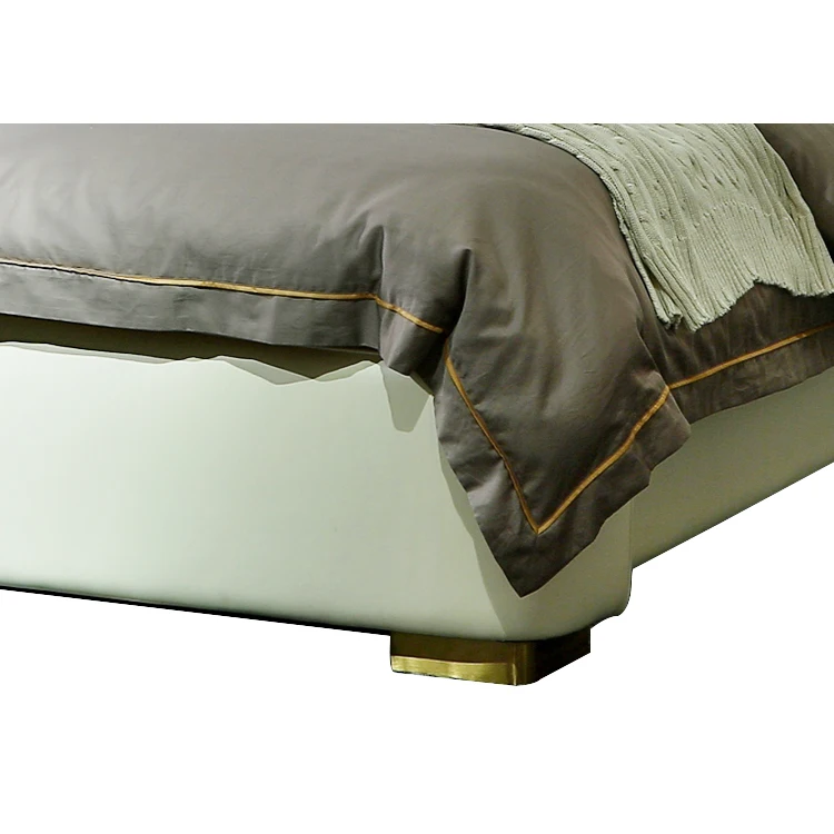 american designer cream white color luxury king size modern royal bedroom furniture sets