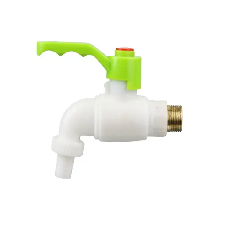 LJ-225 New plastic colorful handle pvc faucet open on both sides pvc tap