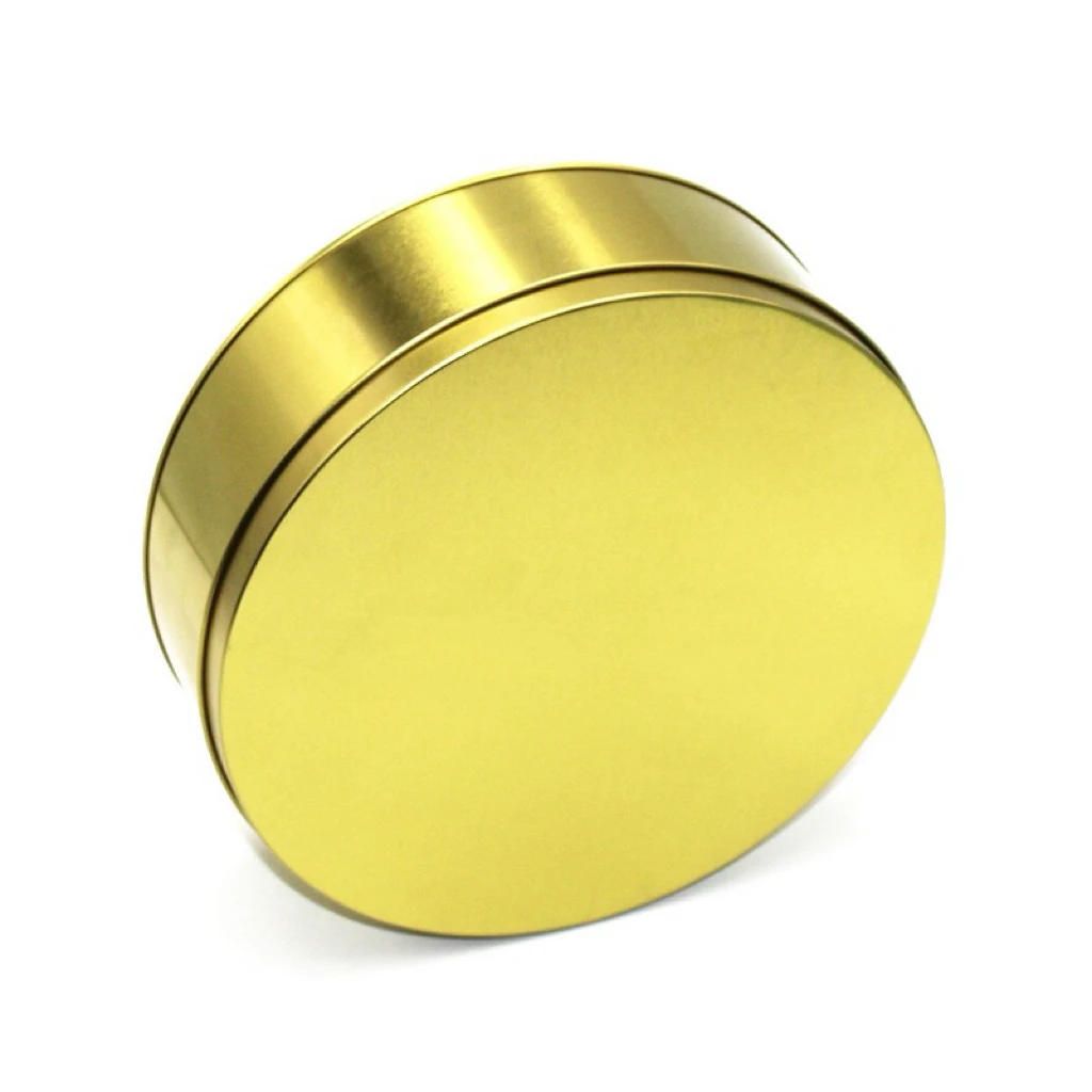 Premium Big Round Food Grade Metal Can Candy Chocolate Biscuit Cookie Storage Cake Tin