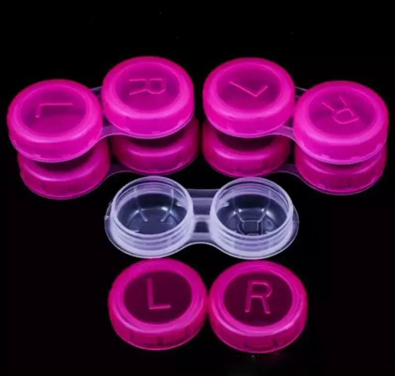 
High Quality Colorful Case Contact Lenses Box & Case Fashion Contact Lens Case Promotional Gift Free Shipping 
