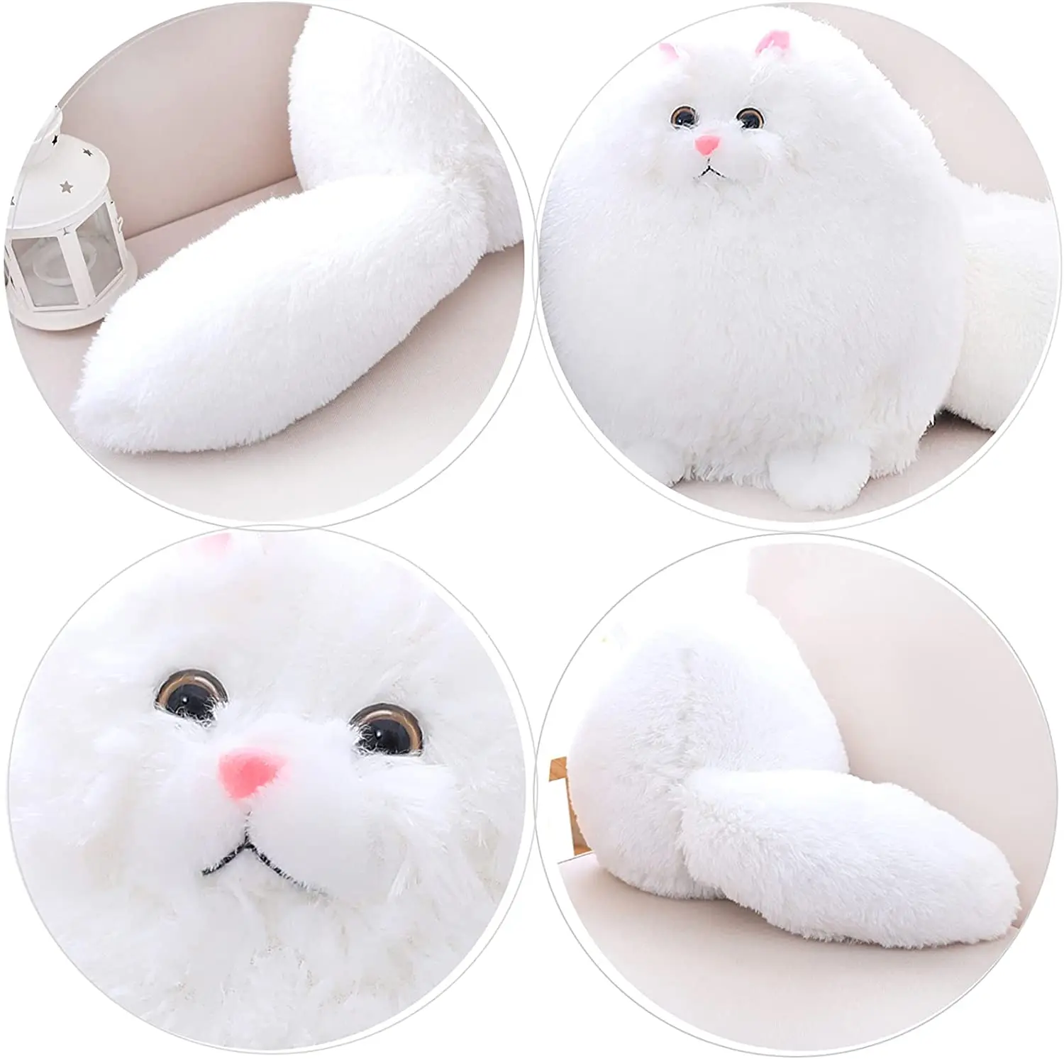 Custom Plush Cute Cat Stuffed Toy Sleeping Pillow Doll Toys Soft Cat Big Hugging Plush Kids Cat Plush Pillows