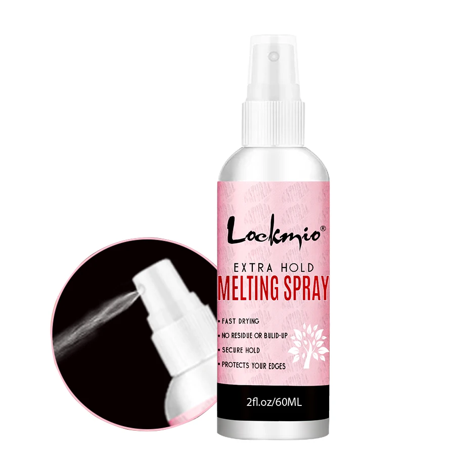 Wholesale Melting Spray for Lace Wigs 5 Days Private Label Lace Front Melt Adhesive Glue custom Extra Hold Melting Spray