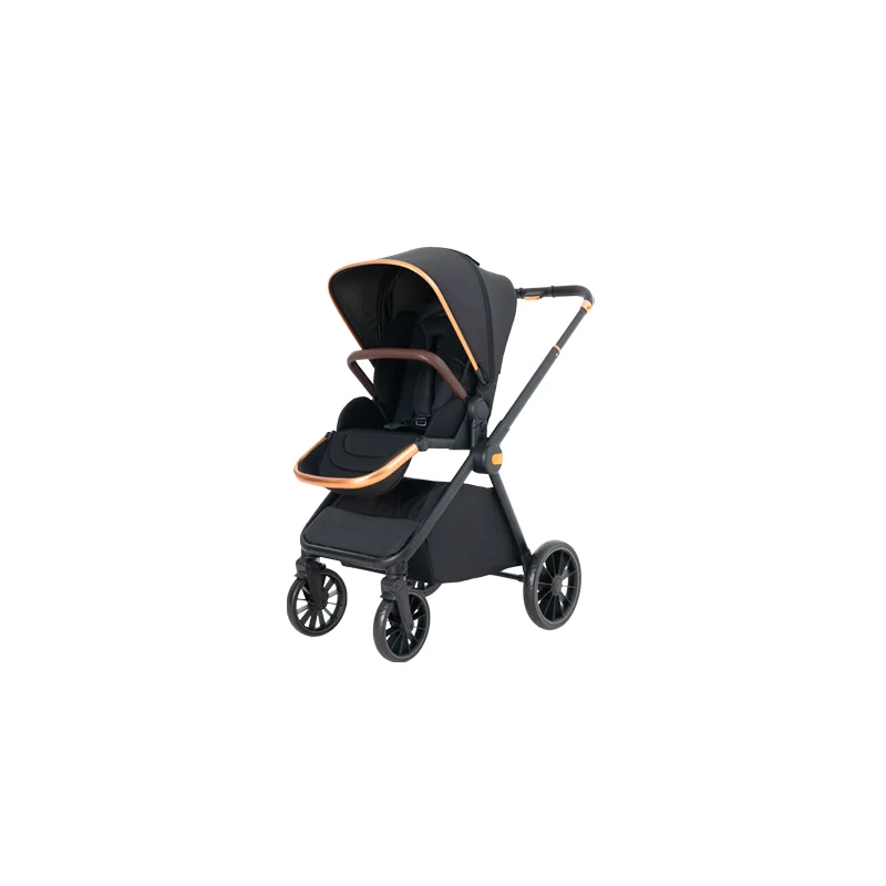 Compact luxury baby pram carriage multi-functional portable travel baby stroller accessories 3 in 1 baby stroller with car seat