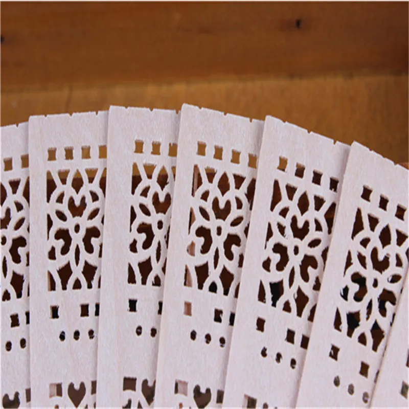 Wedding favors silk fan Chinese carved folding fragrance wood hand fan wedding fan