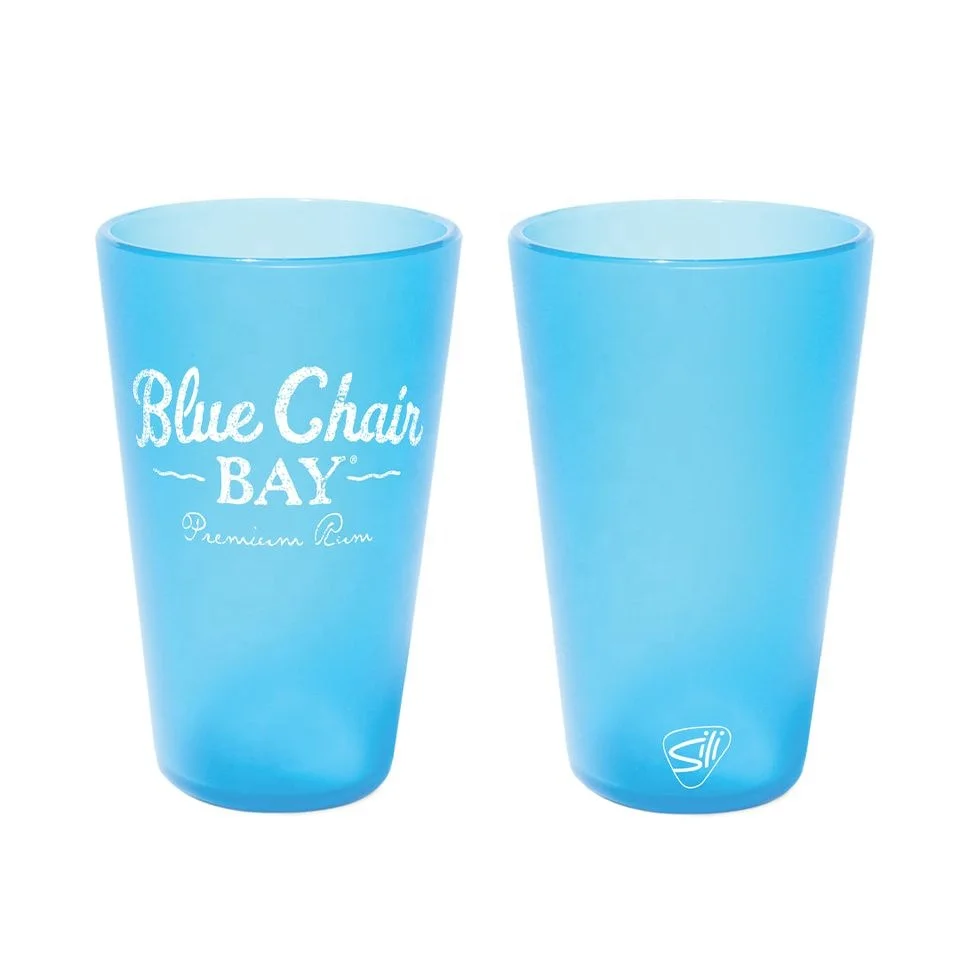 Customized 600 ml / 1 pint Reusable Plastic Frosted Tumbler coffee tea water beer Drinking Cup for festival and party