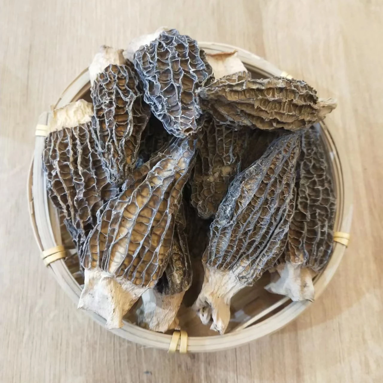 Chinese 7-9cm,  1cm Stem Dried Morel Mushroom