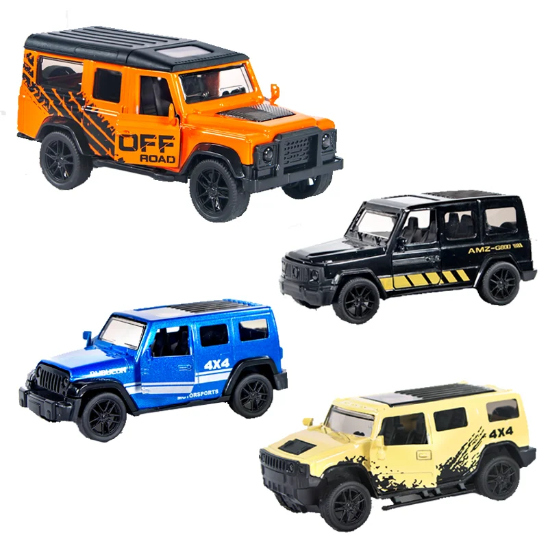 HY 1:43 Pull back Car Die Cast Model Car Door Open Metal Model Car for Kids