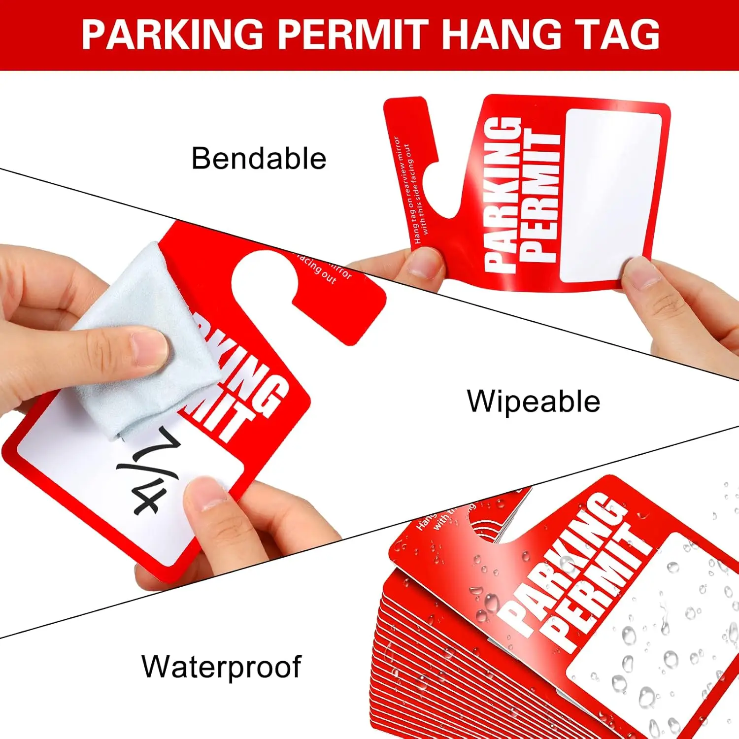 Plastic Shipping Tags with Wires Heavy Duty Hang Tags with String Waterproof Labeling Tags with Reinforced for Gift Luggage