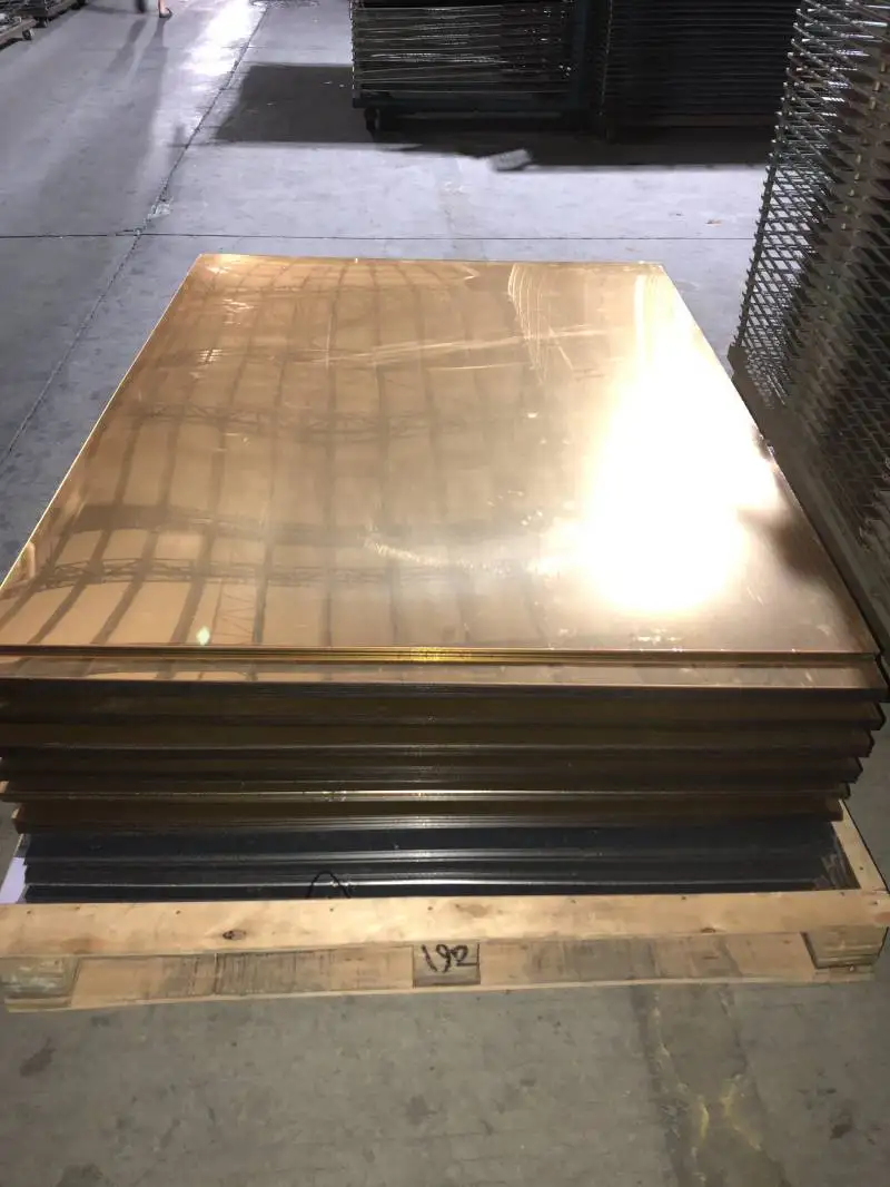 1220x2440mm 4x8ft Custom Different Thickness Rose Gold Acrylic Sheet Mirror Sheet With PE Protective Film