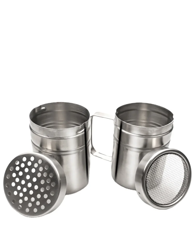 Kitchen BBQ salt pepper shaker set Salt Shakers Custom Metal Stainless Steel Seasoning Containers Bottle Spice Jar