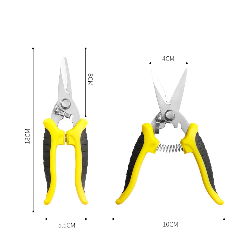 Hot Sale Stainless Steel Garden Shears Set Durable Pruning Shears Set For Garden Plant Fruit Gardening Scissors