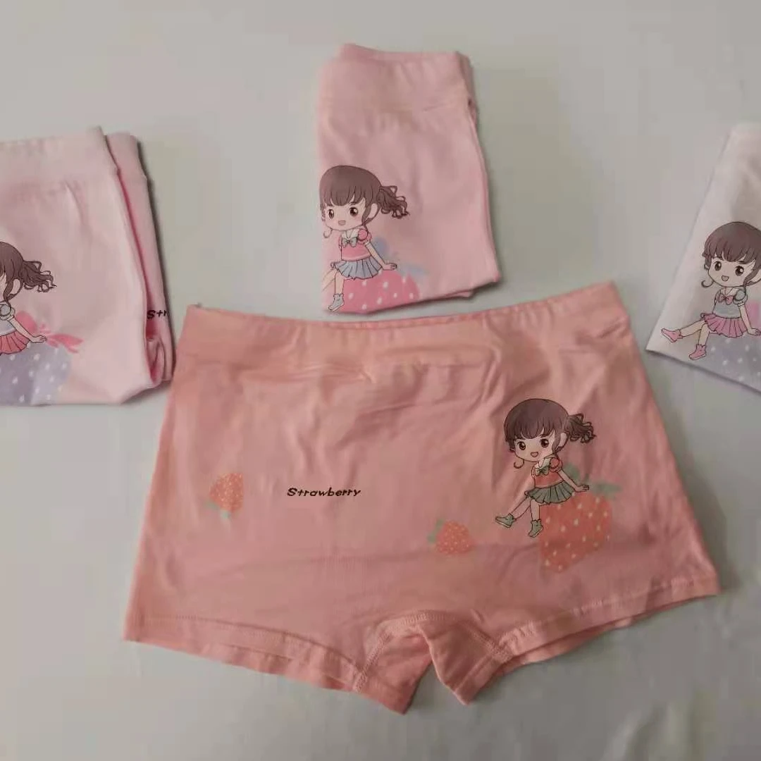 Высококачественное детское нижнее белье для девочек, хлопковое мягкое рельефное нижнее белье для девочек