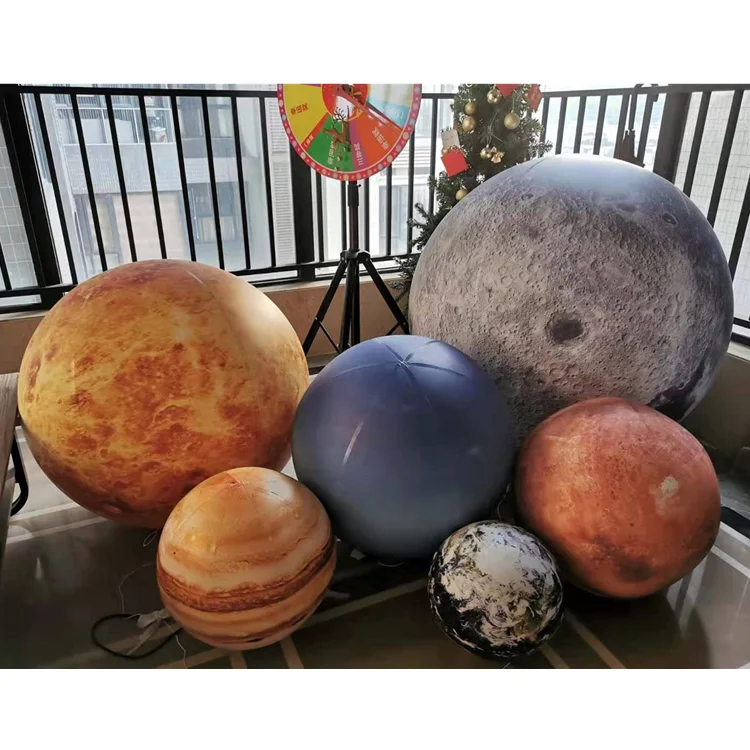 inflatable LED lighting planet balloon for party decoration