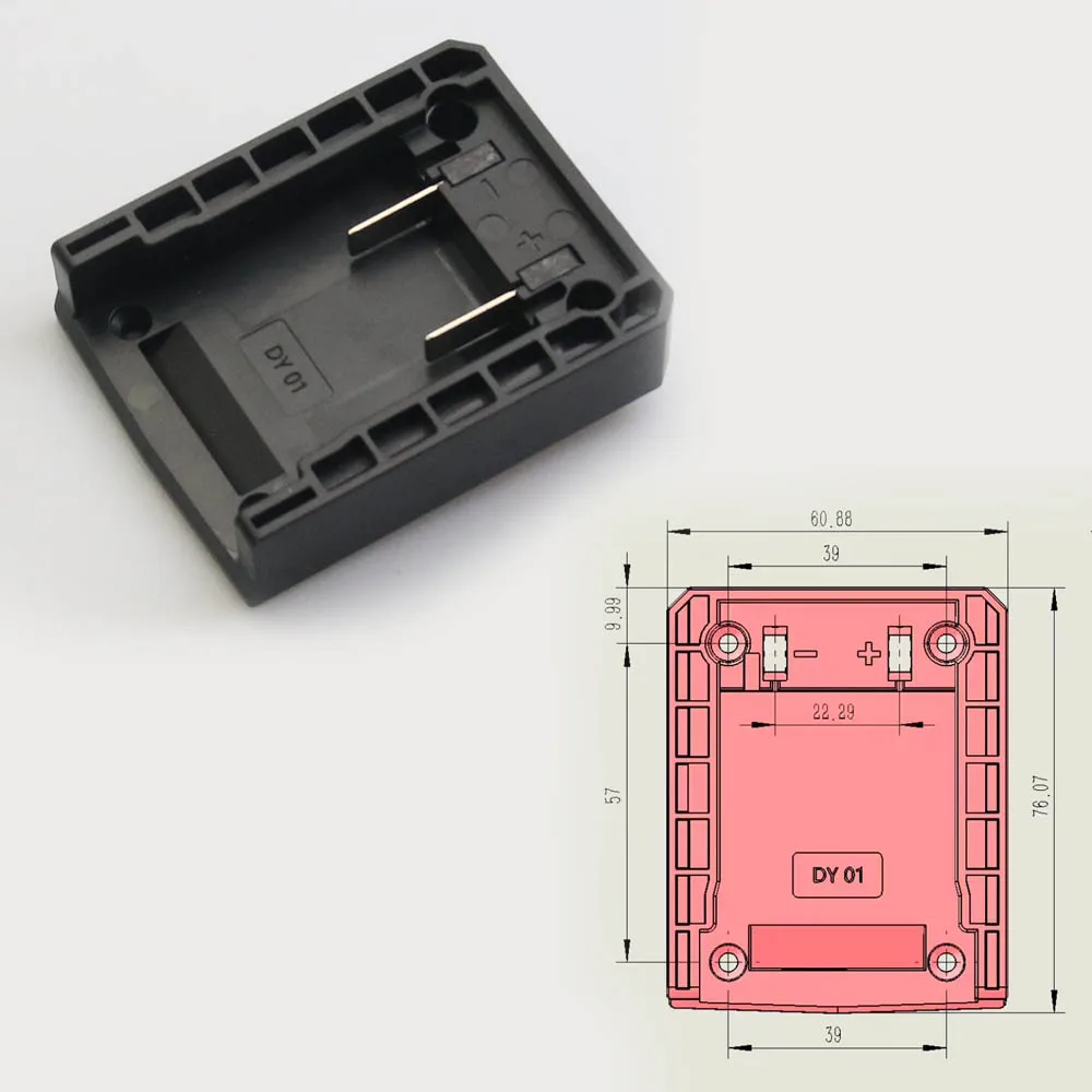 DIY Adapter Converter Base Charging Head Shell for Makita for DeWalt for Worx for Milwaukee 18V Lithium Battery DIY Connector