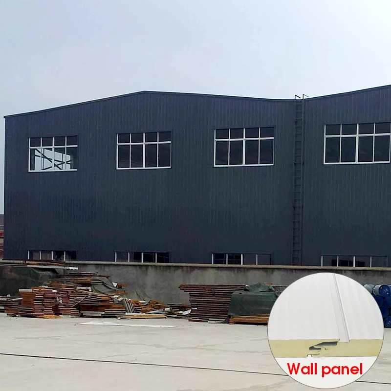 75 mm 100 mm wall cladding double side metal insulated pu sandwich panel