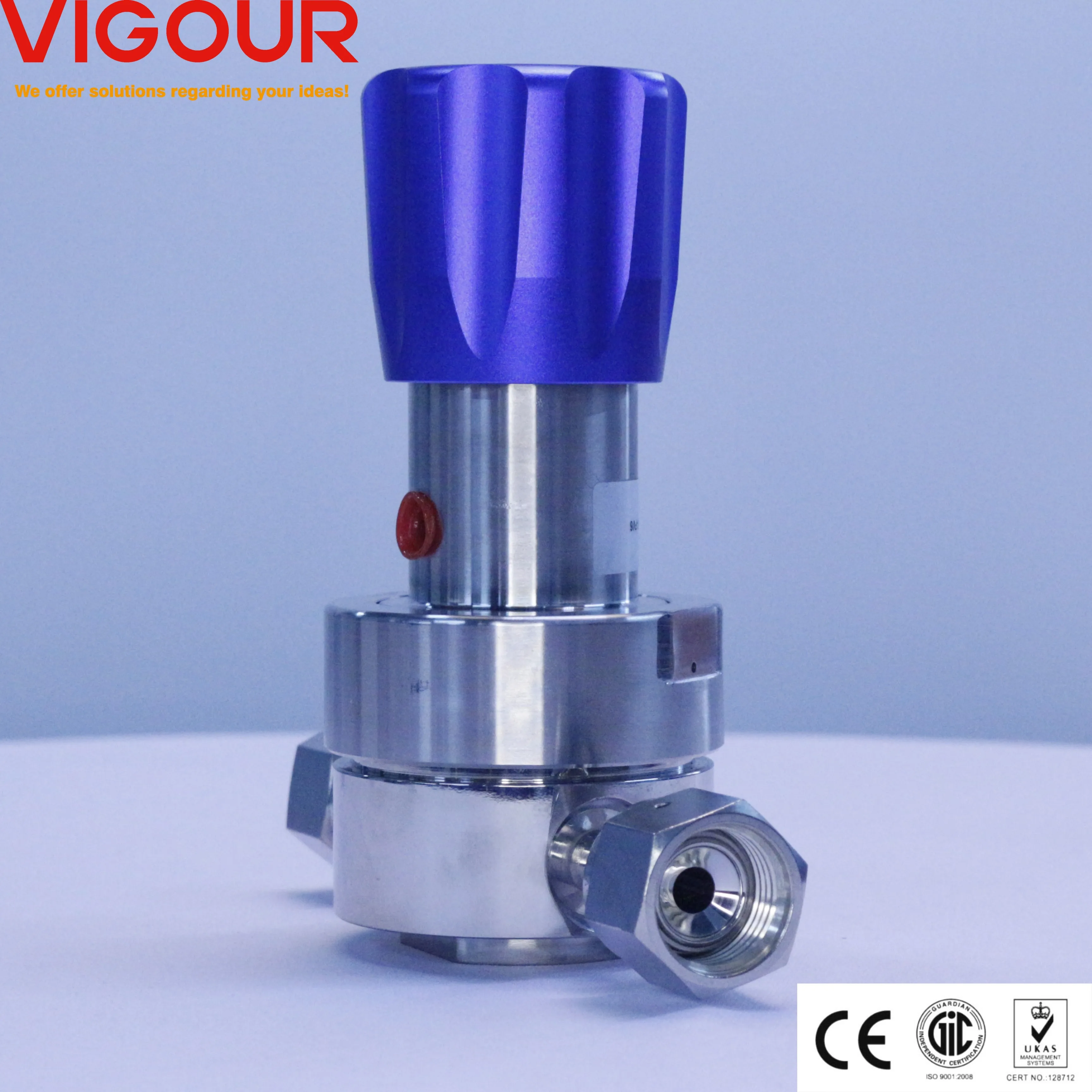 316 High Control Accuracy Manual Pressure Regulator Secondary Remelt Body for Gas Media