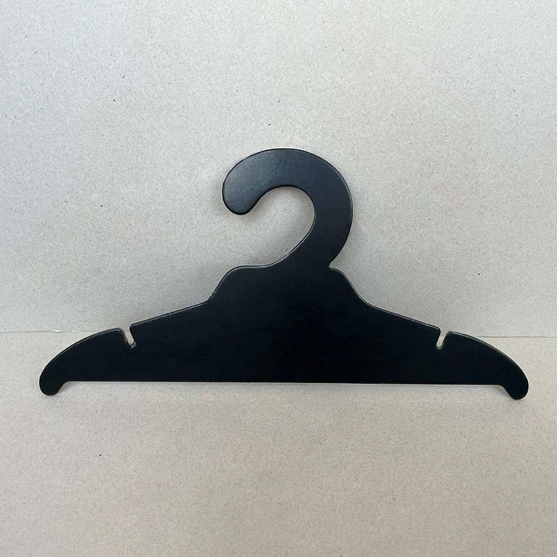 Cloths Hanger Custom Brand LOGO  Black Coat Suit Paper Hangers for Shop