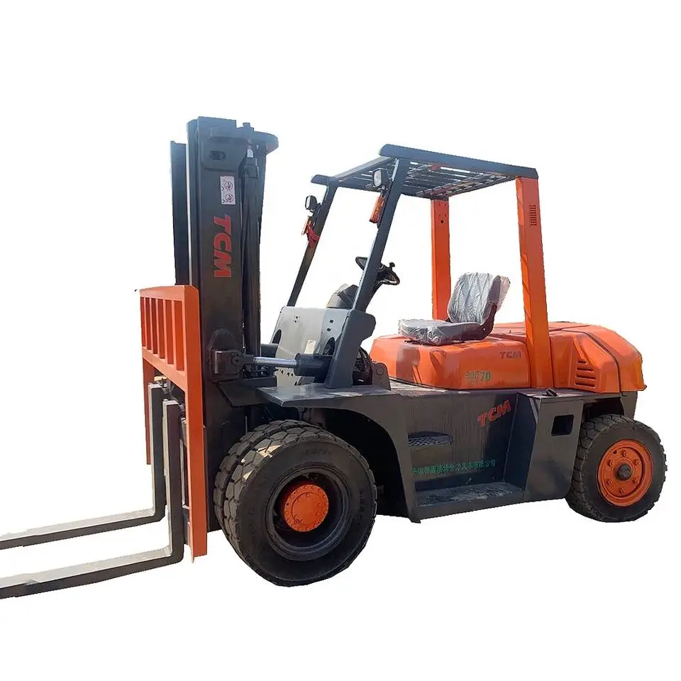 Used Forklift TCM7 ton,japan tcm fd30 diesel forklift with good working efficiency hot sale in shanghai