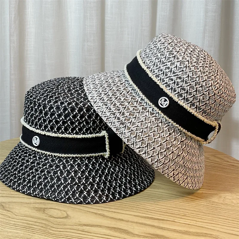 Summer Hat Women Wide Brim Female Dome Beach Holiday Cap Straw Hat Women Number Beach Hat