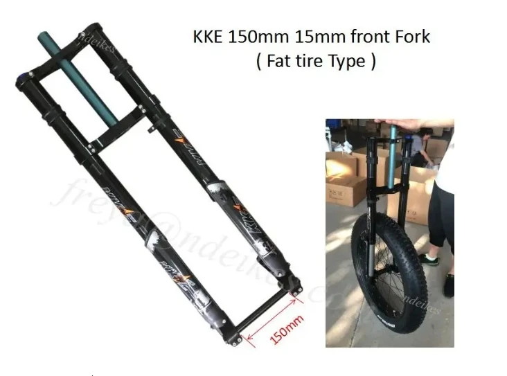 Hot selling KKE mtb front fork front suspension fork for mountain bike 110mm 150mm size