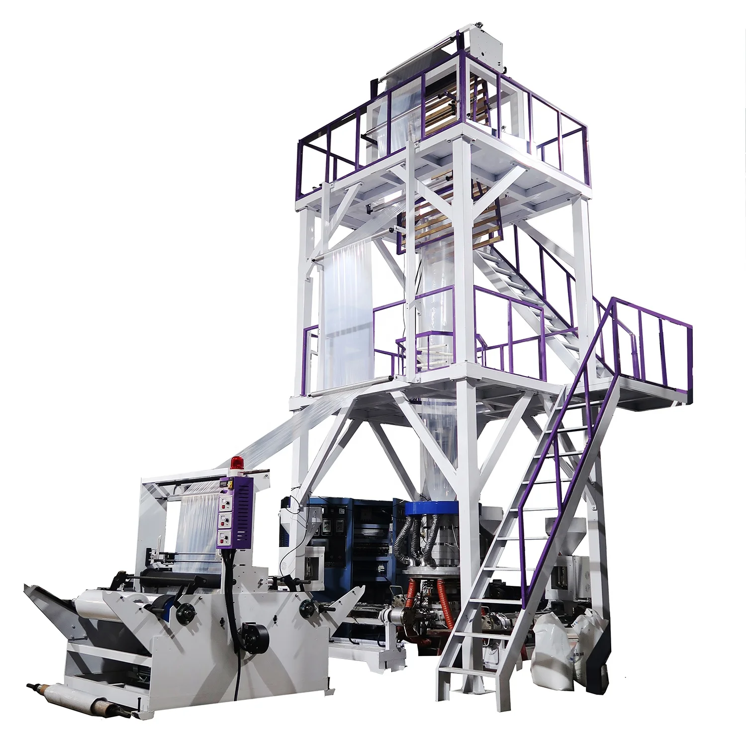 3 Layer ABC  Co-extruder Blown  Film extruder Machine