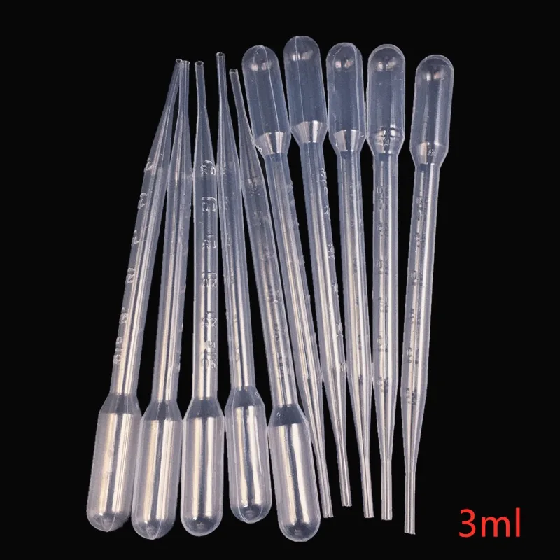 1ml 2ml 3ml 5ml Plastic Transfer Pipettes Calibrated Pasteur Pipets Dropper Suitable for Laboratory Use
