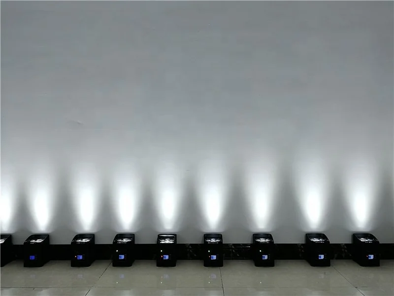 Winlite wireless 6x18w RGBWA+UV 6in1 led battery uplights with wifi