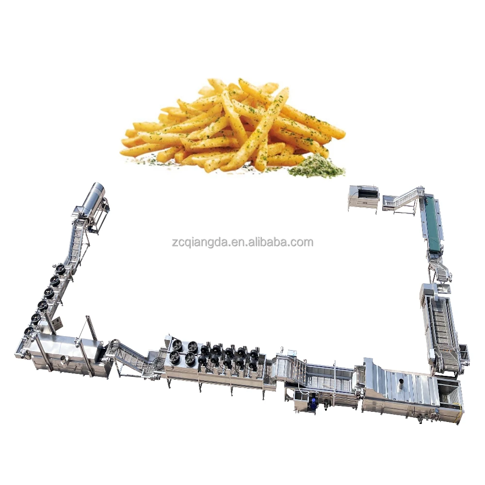 Small Fully Automatic machine making potato chips Fresh Frozen Scale French Fries Machine Potato Chips Production Line