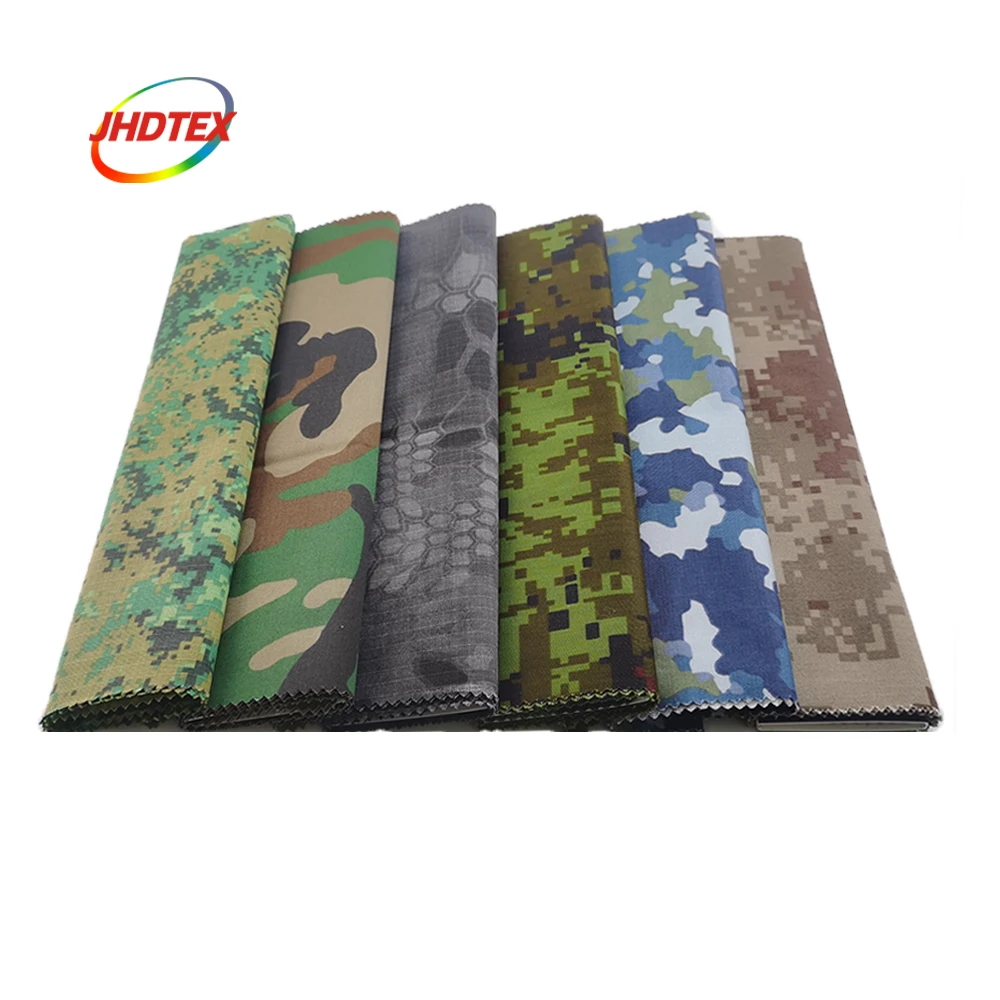 JHDTEX тканая непромокаемая полиэфирная хлопчатобумажная 65/35 камуфляжная ткань для униформы