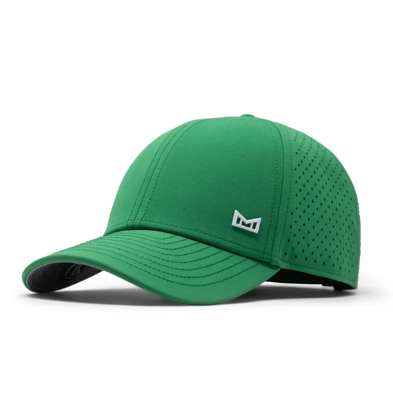 Kelly Green Waterproof Hydro Hat Embroidery Custom Logo Running A Game Laser Cut Hole Perforated Golf Baseball Cap Trucker Hat
