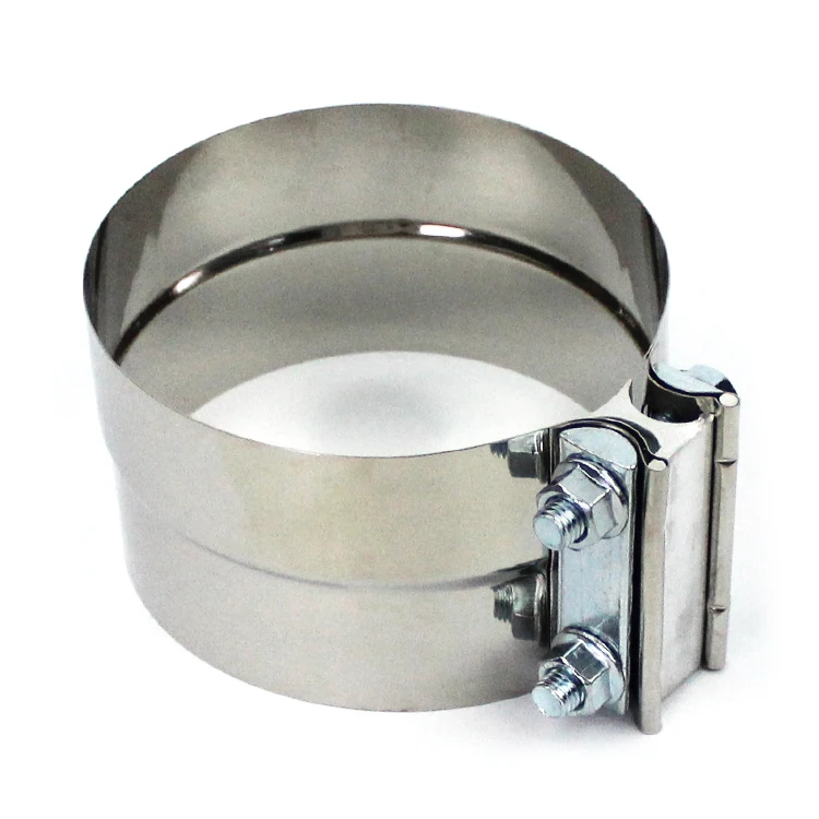 2-1/2 Inch Lap Joint Exhaust Muffler with Clamp Band for Clamping Applications
