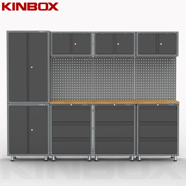 12 Pieces Metal Garage Tool Display Tool Chest Combo for Home Garage