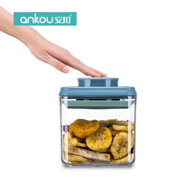 Hot Sales Sealed Cans  organization Durable storage boxes Clear Stackable Bpa-Free Pop Up Airtight food storage & container For