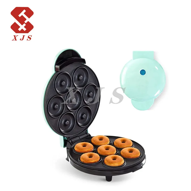 High quality mini circular donut making machine, automatic non stick electric sandwich donut machine for household and hotel use