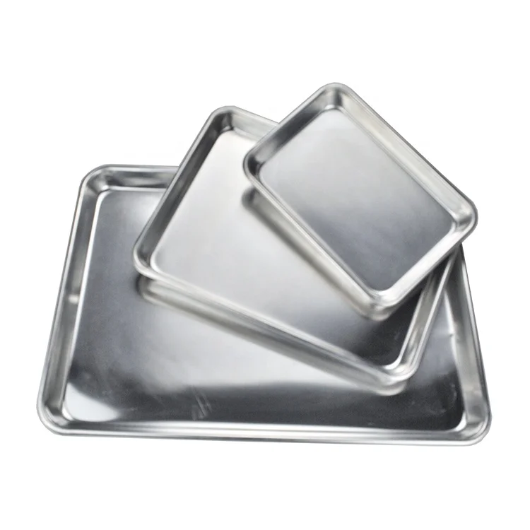 Professional Aluminum Sheet Pan for Baking Cookie Sheet Tray Durable Small Baking Trays for Oven Aluminum Baking Sheet