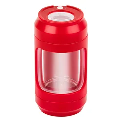 Magnifying Glowing MAG Jar Stash Jar Grinder Plastic Glass Light-up Led Air Tight Storage Jar