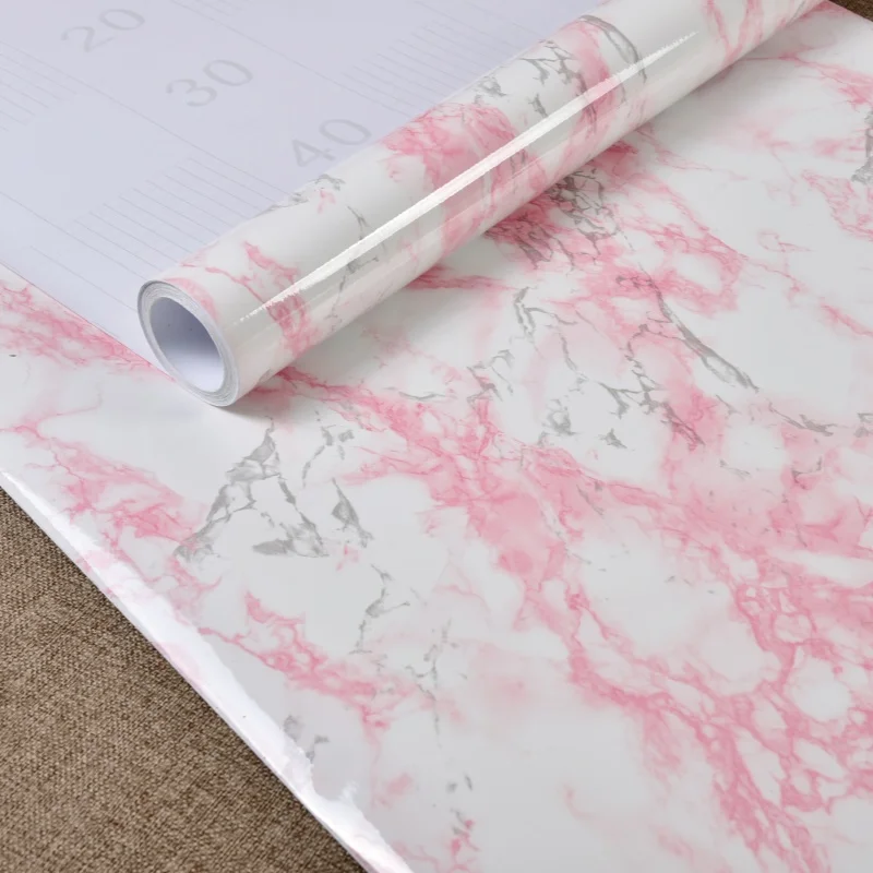 Marble Stone Anti-scratch PVC Macaron-Colored Easy-to-Apply Beautiful Wallpaper Renovation Sticker For Home Decor