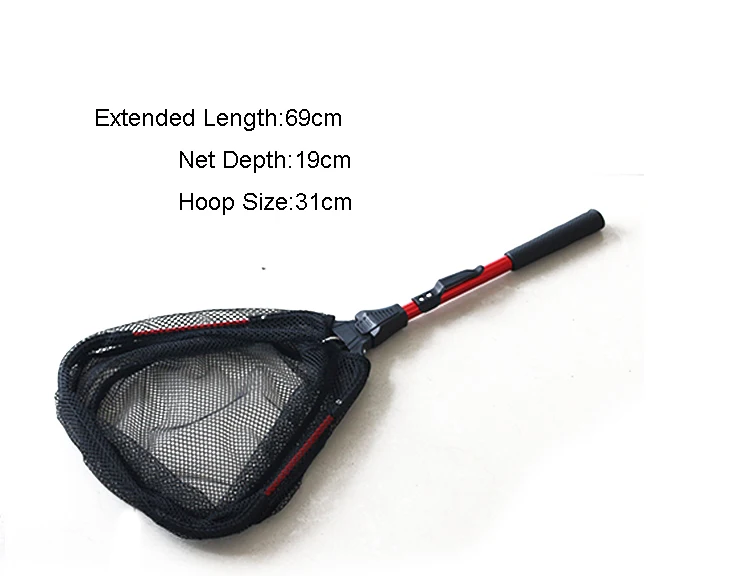 China Factory Quality Collapsible Fishing Landing Net Freshwater and Saltwater Fish Nylon Fishing Nets Fish Net Aquarium