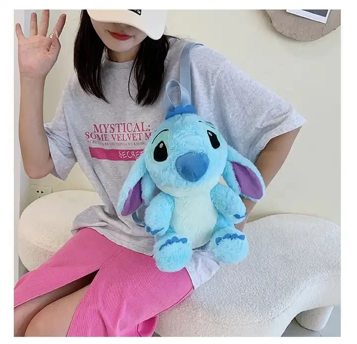 Kawaii Stitch & Lilo Plush Backpack Cartoon Doll Backpack