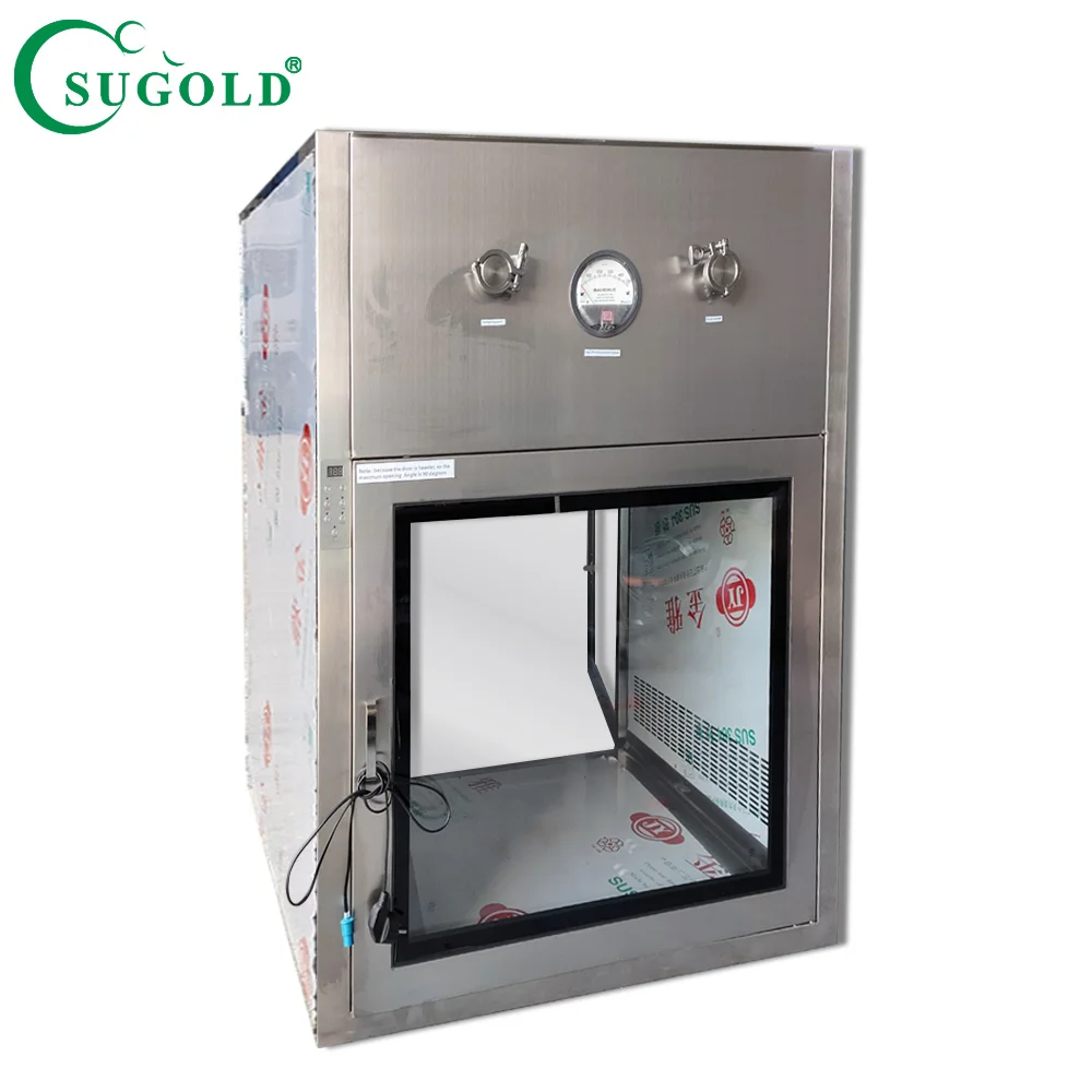 Clean Room Dynamic Pass Box Stainless Steel 304 Transfer Window Air Shower Pass Box
