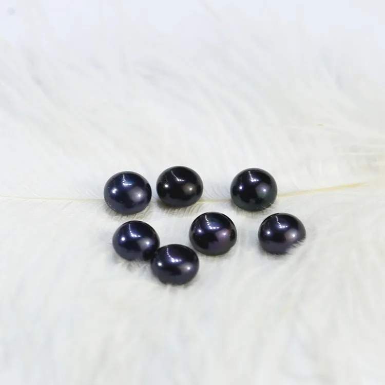 FEIRUN Wholesale Natural Color Top Grade 9-9.5mm Size Button Loose Pearls