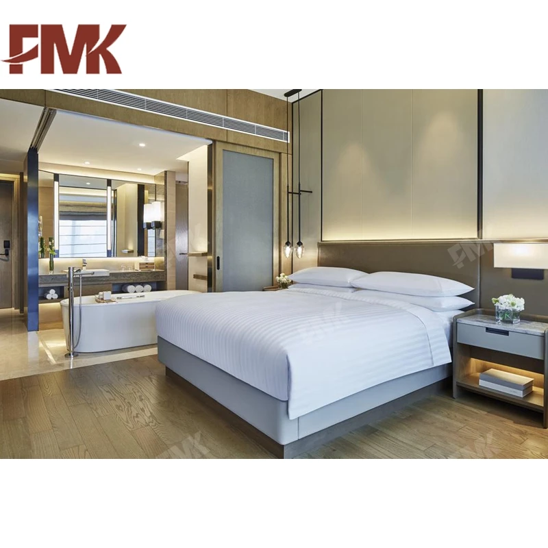 
2021 Latest Hotel Bedroom Furniture Set Modern Luxury Hotel Furniture For Customization 