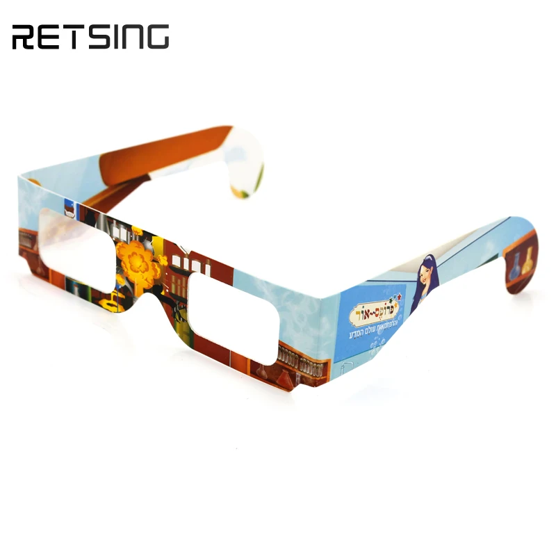 OEM High Quality Promotional Custom Logo Paper 3d Chromadepth Glasses