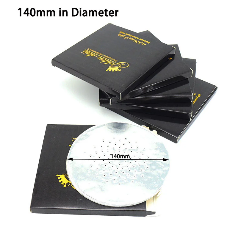 100 Pcs Aluminum Metal Foil Shisha Bowl Foil for Hookah High Quality Foil Sheets