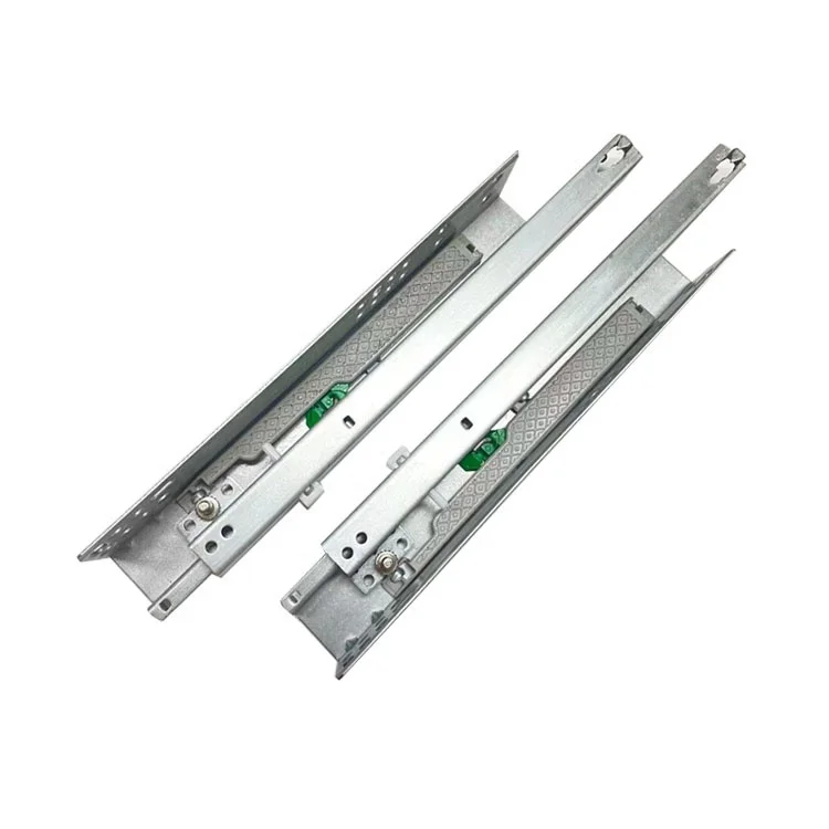 2 Fold Runner Rail Concealed Single Soft Closing Undermount Drawer Slides Guides For kitchen Cabinet