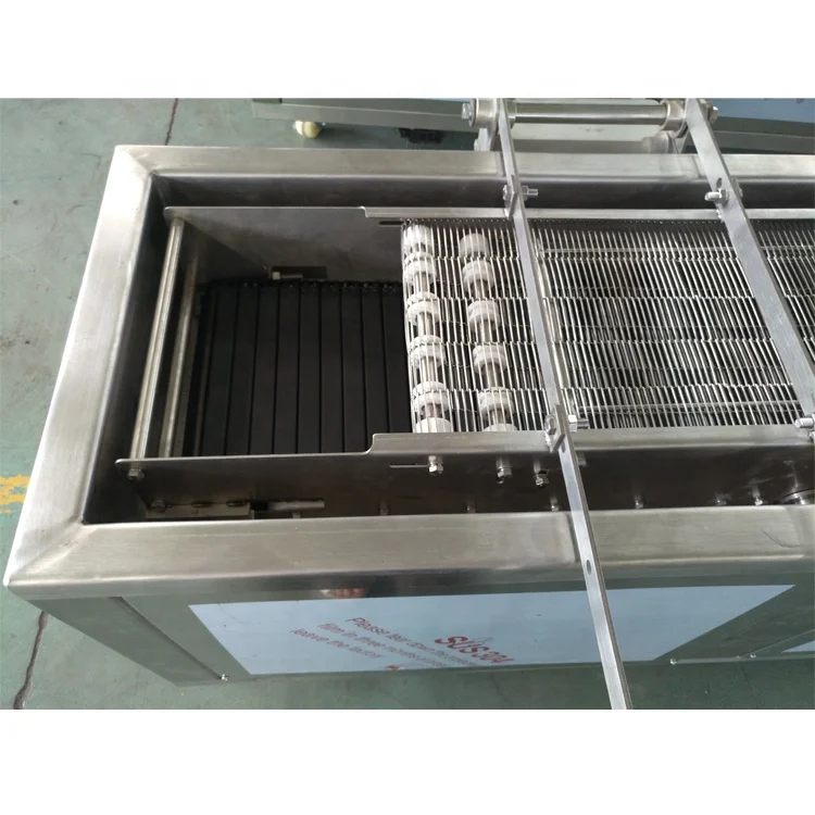 ТСА 100-200KGH SUS 304 небольшой фритюрница непрерывного курица самородок обжарочная машина самородки гамбургер patty непрерывной Жарки пончиков